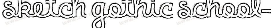 Sketch Gothic School字体转换